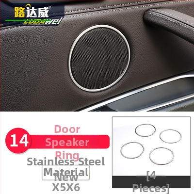 BMW X5 X6 (2014-2018) iekšējā dekorācija - 3D dekoratīvā lenta gaisa padeves atverēm un centrālajai konsolei, modelis 65455465, Guangzhou