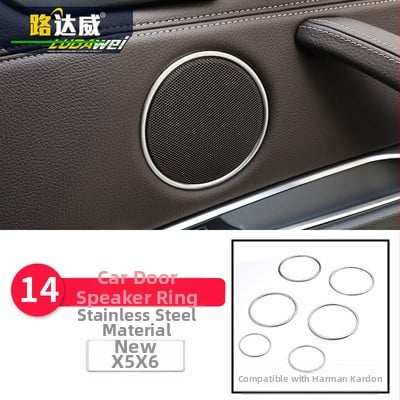 BMW X5 X6 (2014-2018) iekšējā dekorācija - 3D dekoratīvā lenta gaisa padeves atverēm un centrālajai konsolei, modelis 65455465, Guangzhou