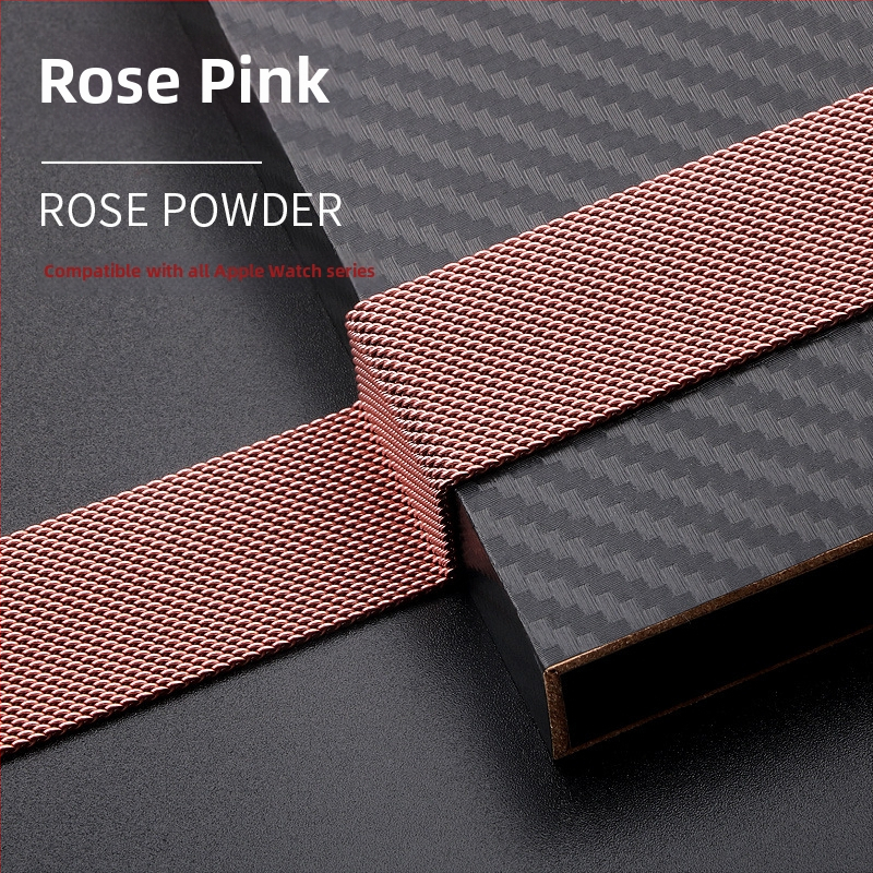 Roostevabast terasest Milaanese magnetrihm Apple Watch S8 jaoks – eriline kohandatud liides, 30 g