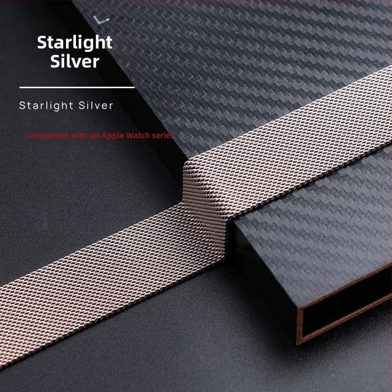 Roostevabast terasest Milaanese magnetrihm Apple Watch S8 jaoks – eriline kohandatud liides, 30 g