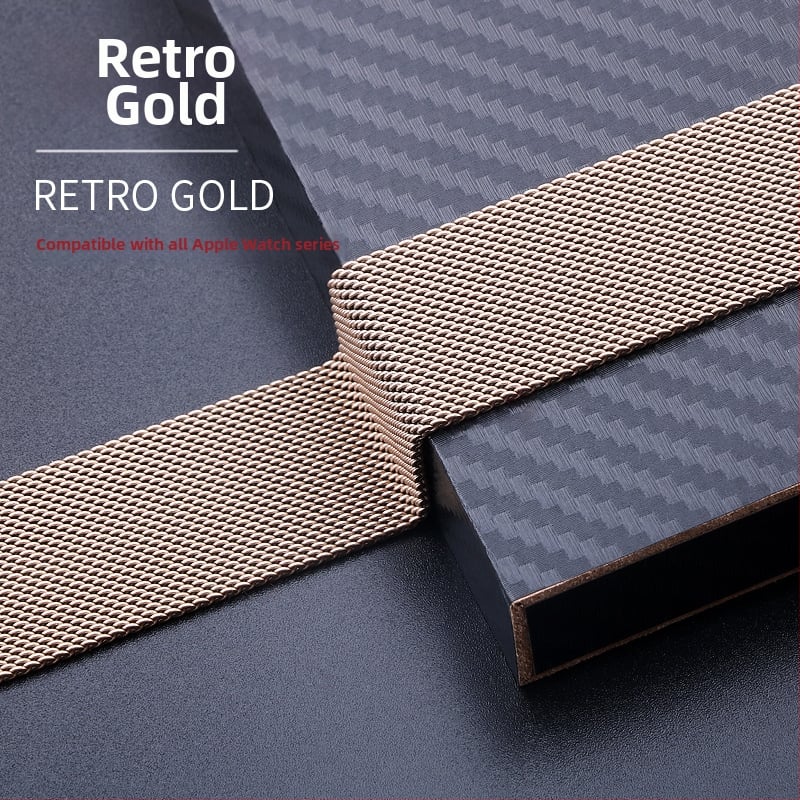 Roostevabast terasest Milaanese magnetrihm Apple Watch S8 jaoks – eriline kohandatud liides, 30 g