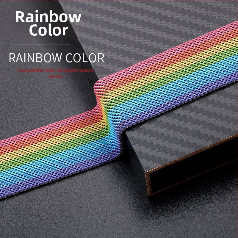 Roostevabast terasest Milaanese magnetrihm Apple Watch S8 jaoks – eriline kohandatud liides, 30 g