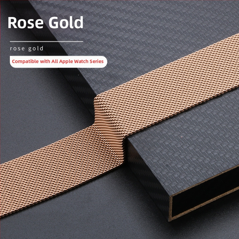 Roostevabast terasest Milaanese magnetrihm Apple Watch S8 jaoks – eriline kohandatud liides, 30 g