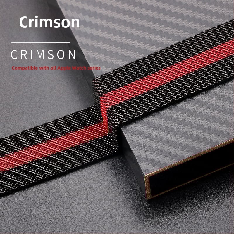 Roostevabast terasest Milaanese magnetrihm Apple Watch S8 jaoks – eriline kohandatud liides, 30 g