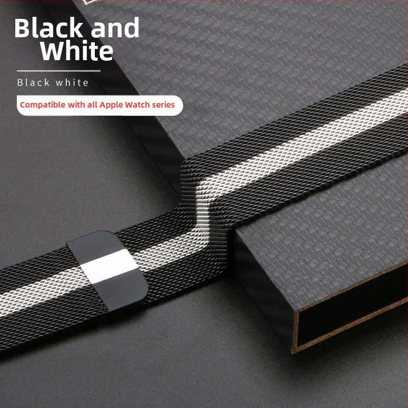 Roostevabast terasest Milaanese magnetrihm Apple Watch S8 jaoks – eriline kohandatud liides, 30 g