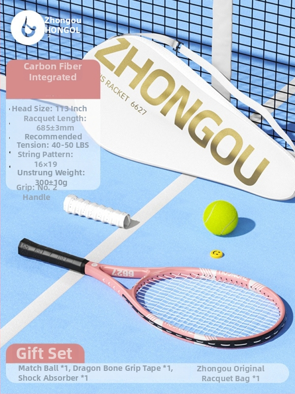 Teniska raketa s karbonsko-aluminijske legure, težina 95–100 g, debljina drške G1, direktan udarac