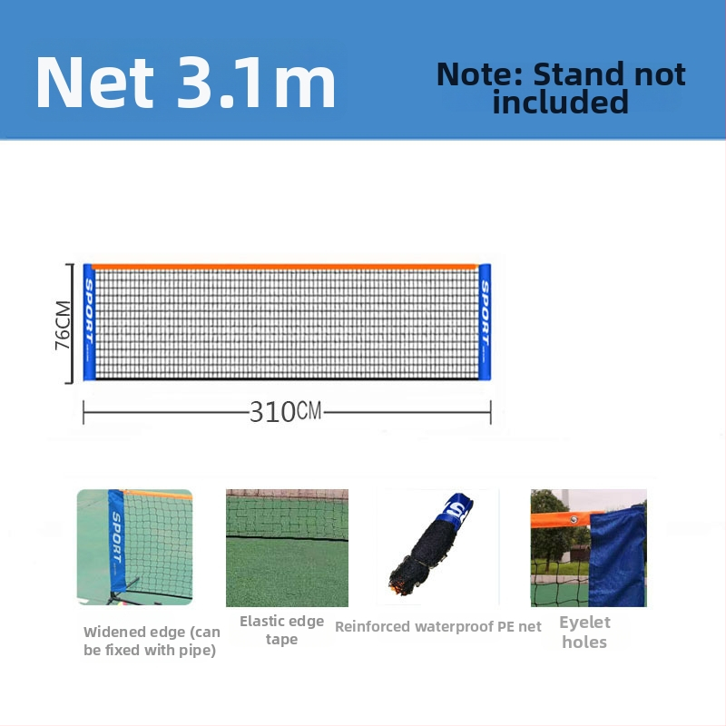 Tennise ja sulgpalli võrgupost – kokkupandav, sise- ja välistingimustes kasutamiseks, materjal polüester PE