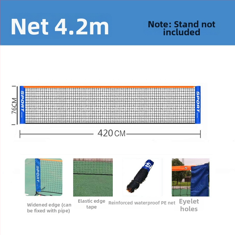 Tennise ja sulgpalli võrgupost – kokkupandav, sise- ja välistingimustes kasutamiseks, materjal polüester PE