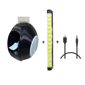 Nešiojama sulankstoma teniso kamuolių servavimo mašina treniruotėms su savitarnos funkcija