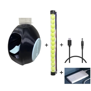 Nešiojama sulankstoma teniso kamuolių servavimo mašina treniruotėms su savitarnos funkcija