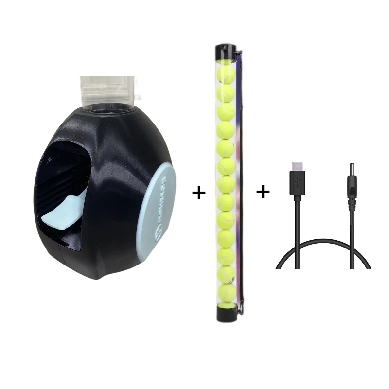 Nešiojama sulankstoma teniso kamuolių servavimo mašina treniruotėms su savitarnos funkcija