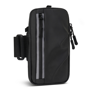Арм чантичка за телефон за спорт на открито, унисекс, лек PU материал, дишаща, рефлекторна нощна безопасност, подплата полиестер, летен сезон 2025