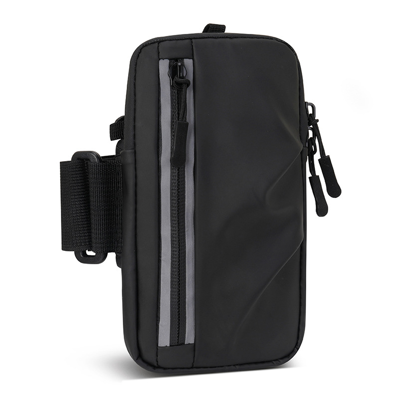 Арм чантичка за телефон за спорт на открито, унисекс, лек PU материал, дишаща, рефлекторна нощна безопасност, подплата полиестер, летен сезон 2025