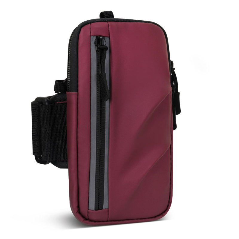 Арм чантичка за телефон за спорт на открито, унисекс, лек PU материал, дишаща, рефлекторна нощна безопасност, подплата полиестер, летен сезон 2025