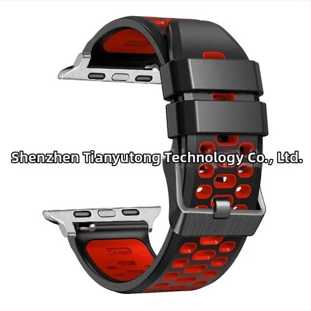 Silikoonist sportlukk Apple Watch Series11 jaoks, kohandatavate liidese suurustega ning nõeltaga kinnitusega, 25 g