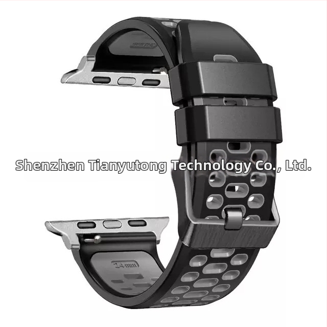 Silikoonist sportlukk Apple Watch Series11 jaoks, kohandatavate liidese suurustega ning nõeltaga kinnitusega, 25 g