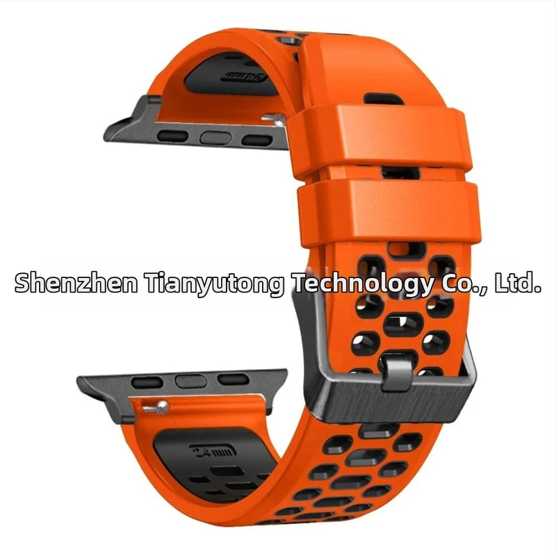 Silikoonist sportlukk Apple Watch Series11 jaoks, kohandatavate liidese suurustega ning nõeltaga kinnitusega, 25 g