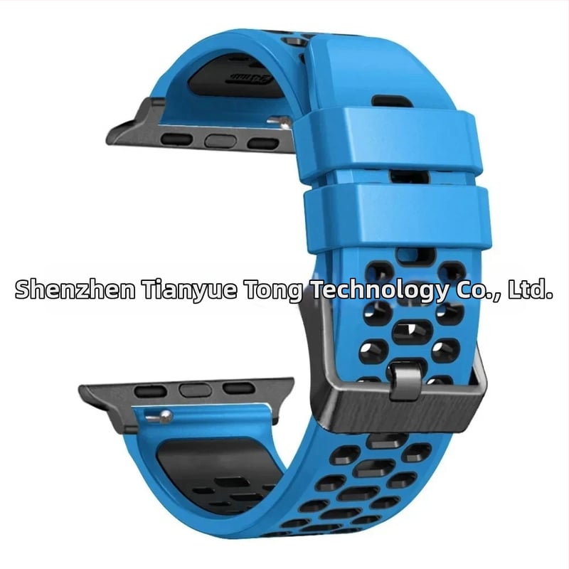 Silikoonist sportlukk Apple Watch Series11 jaoks, kohandatavate liidese suurustega ning nõeltaga kinnitusega, 25 g