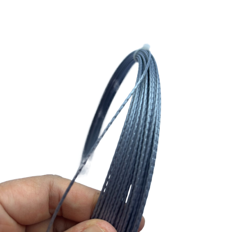 Alpha bambusa raketes tenisa troses, poliesteris, diametrs 1,25 mm, izturīga līnija raketei