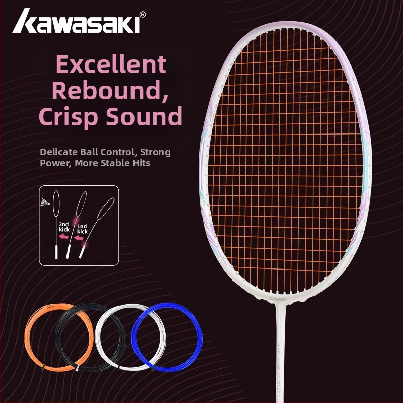 Kawasaki raketes aukla no neilona šķiedras, piemērota badmintonam un galda tenisam