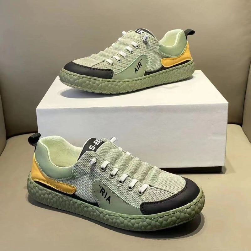 Vīriešu sporta apavi ar PU+mrežas augšpusi, EVA zole, zemā profila konstrukcija, apaļa purngala, šņorēšana