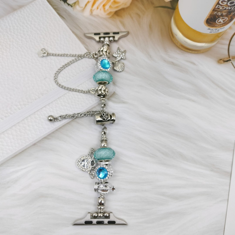 Metāla DIY Apple Watch siksna – Saderīga ar iWatch 9/8/7 paaudzi, Moderns stils