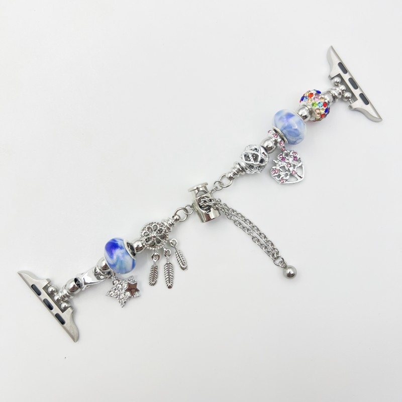 Metāla DIY Apple Watch siksna – Saderīga ar iWatch 9/8/7 paaudzi, Moderns stils