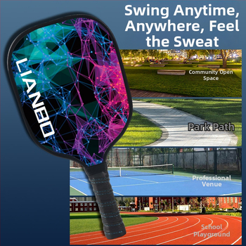 Set reketa za pickleball od devet slojeva topolovog drveta, marke Lianbo, težina 735 g