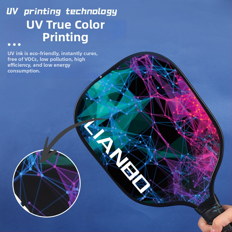 Set reketa za pickleball od devet slojeva topolovog drveta, marke Lianbo, težina 735 g