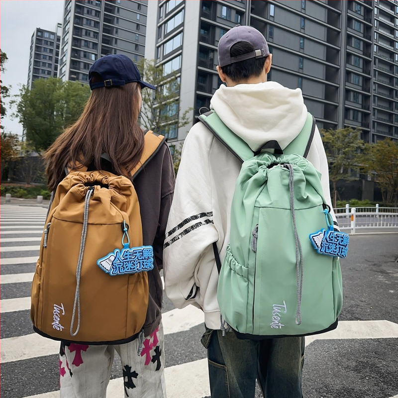 Училищна раница, унисекс, изработена от найлон, водоустойчива и ултра-лека, с извити презрамки (найлон; водоустойчива; ултра-лека; младежки кампус стил; за училище)