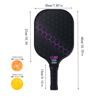 Set pickleball reketa od staklenih vlakana - Lingrui Feng, podrijetlo Zhejiang, težina 225 g