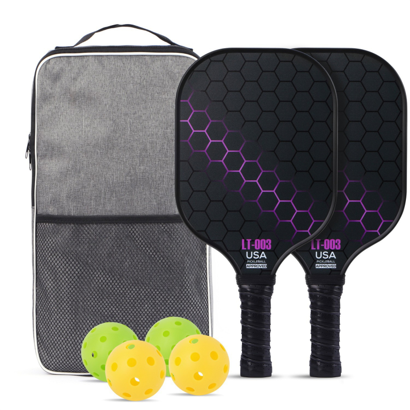 Set pickleball reketa od staklenih vlakana - Lingrui Feng, podrijetlo Zhejiang, težina 225 g