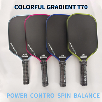 Raketa pickleball turnijskog ranga, karbonska vlakna T700 tekstura, pijesko-brušena površina, 230 g, LEATOU