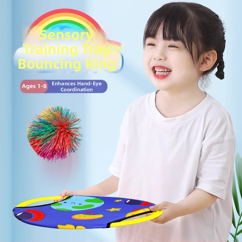 Dubulta paletes mešanas un ķeršanas komplekts — PVC interaktīva rotaļlieta vecākiem un bērniem iekšējai un ārējai lietošanai (14+)