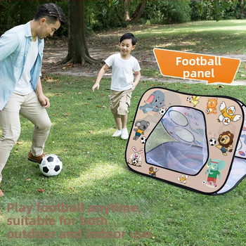 Trīs vienā saliekams mērķa panelis bērniem – sit futbola, metu smilšu maisiņus, lipīgās bumbas; iekšējai un ārējai spēlei, vecums 4–6 gadi