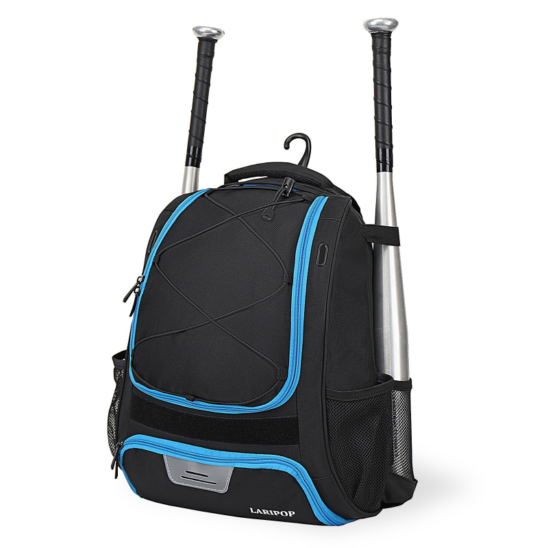 Sportska torba za opremu baseball/softball s pretinjakom za cipele, unisex, prozračna i ultra lagana, Oxford platno, podstava od poliestera, sustav naramenica s zračnim jastukom