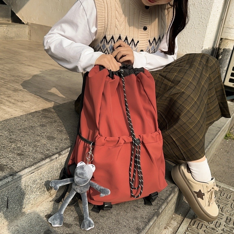 Унисекс спортна чанта с връзки – водоустойчива, износоустойчива, найлонова подплата