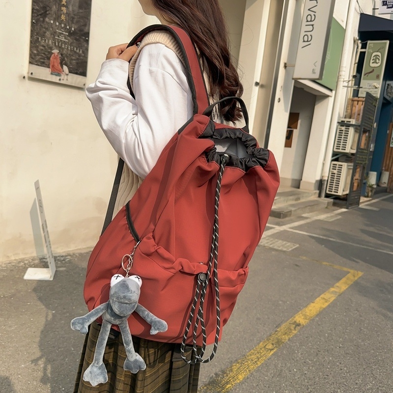 Унисекс спортна чанта с връзки – водоустойчива, износоустойчива, найлонова подплата