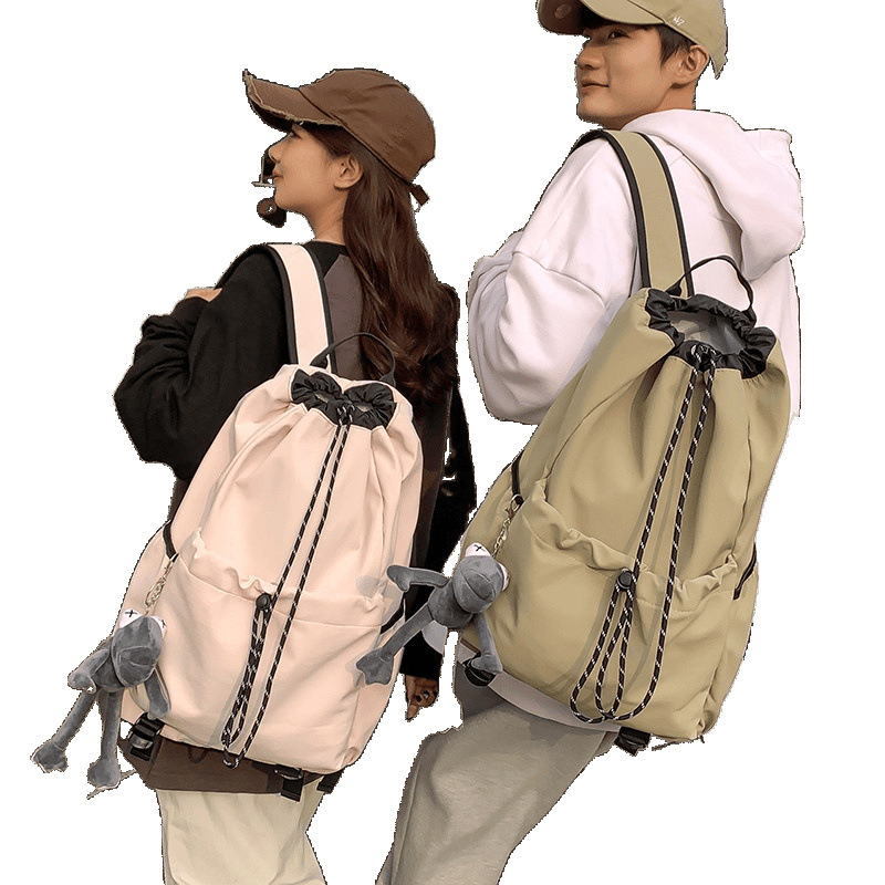 Унисекс спортна чанта с връзки – водоустойчива, износоустойчива, найлонова подплата