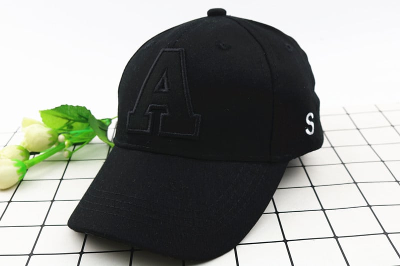 Bērnu cepure ar korejiešu stila dizainu, A burta izšuvums, saules aizsardzība, īss brims, kupolveidīga krona