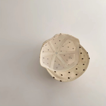 Бебешка бейзболка с козирка за пролет и есен, куполна кройка, къс козир, памук-полиестер плат, дишаща защита от слънцето за 0–24 месеца