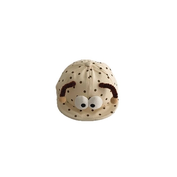 Бебешка бейзболка с козирка за пролет и есен, куполна кройка, къс козир, памук-полиестер плат, дишаща защита от слънцето за 0–24 месеца