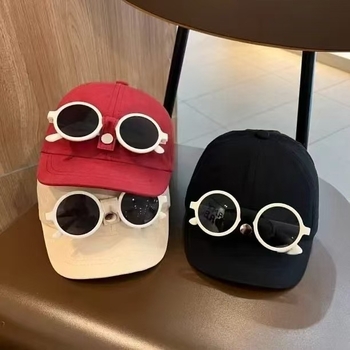 Bērnu pikētā cepure ar īsu maliņu, Korejas stilā beisbola cepure bērniem, vēja izturīga kupolveida krona, kokvilnas-poliesteru maisījums, īsa maliņa