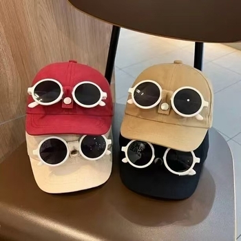 Bērnu pikētā cepure ar īsu maliņu, Korejas stilā beisbola cepure bērniem, vēja izturīga kupolveida krona, kokvilnas-poliesteru maisījums, īsa maliņa