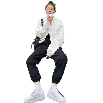 Бейсболно яке, Chenille плат със Spandex, стояща яка, дълги ръкави, Regular версия