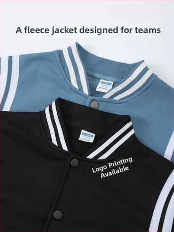 Kardigan-stiilis tööjakk fleece vooderdusega, pikad varrukad, vaba lõige, 100% polüester, logotüübi trükk