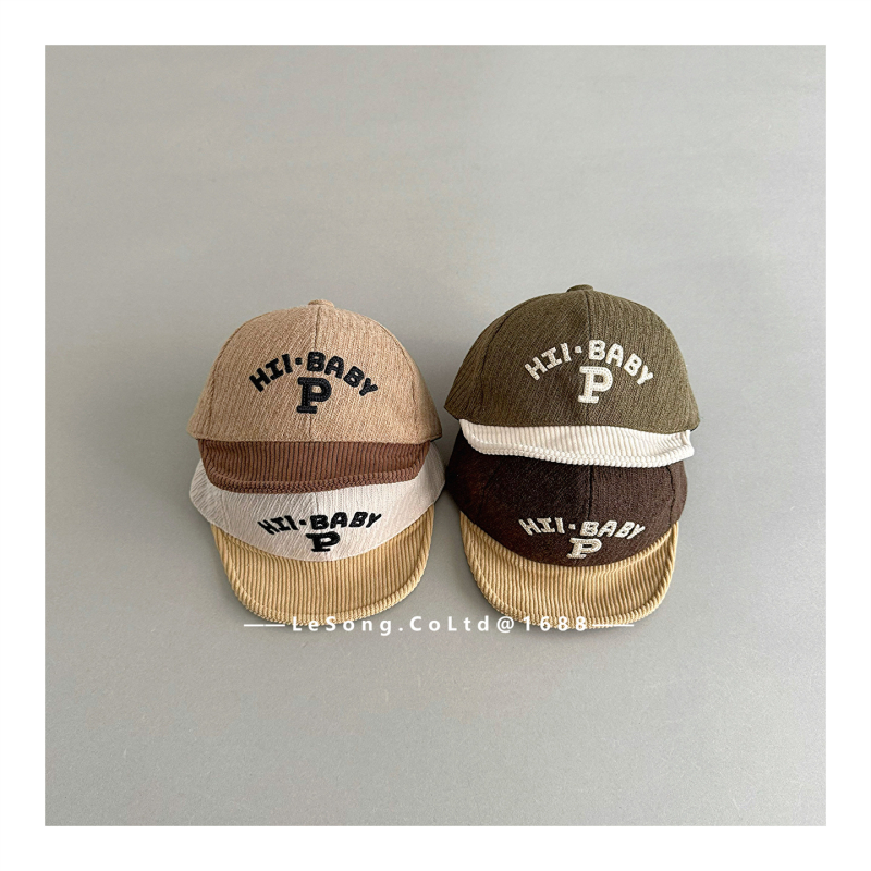 Korejiešu stila alfabēta bērnu cepure ziemai, kokvilnas, elpojoša, vēja izturīga, saules aizsardzība, vecuma 6-12 mēneši, 1-2 gadi, 2-4 gadi