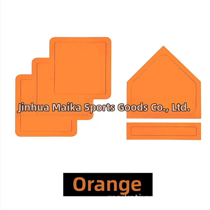 MAICCA Beisbola bāzu komplekts – biezinātas bāzes vāciņi, Pitcher Plate un Home Plate, piecu daļu softball komplekts ar pielāgotu logotipu