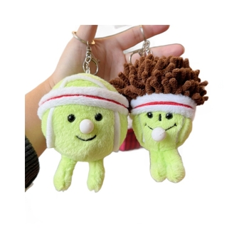 Plišani privjesak u obliku teniske lopte, lutka pliša s kratkim plišom i PP pamuk punjenjem, za uzrast 14+