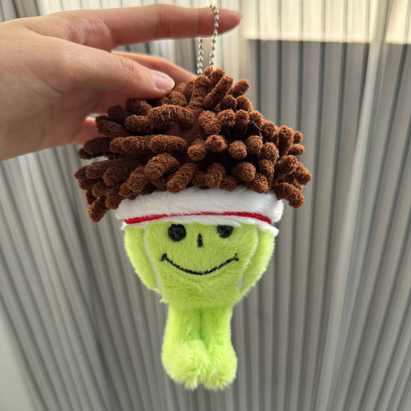 Plišani privjesak u obliku teniske lopte, lutka pliša s kratkim plišom i PP pamuk punjenjem, za uzrast 14+